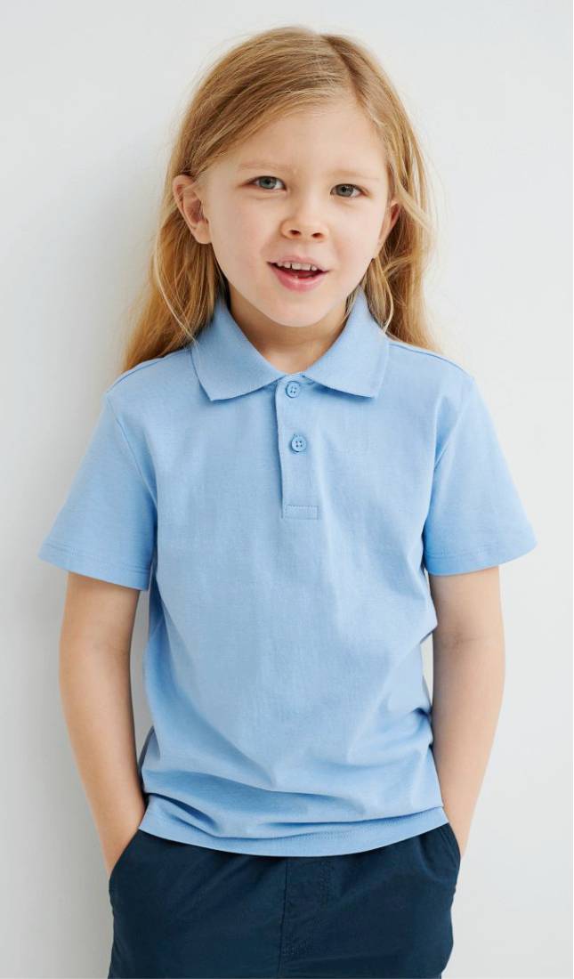  Camiseta de moda para niños y niñas, color sólido